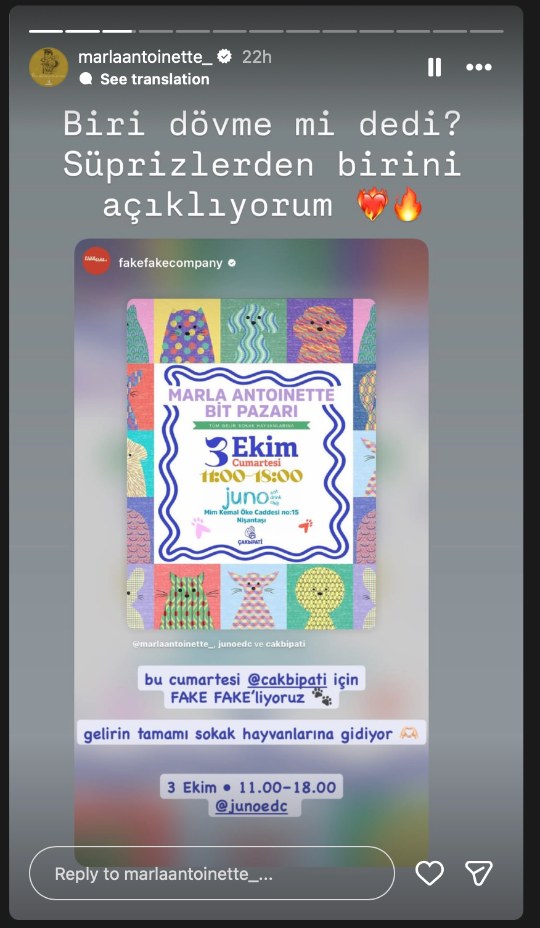 Marla Antoinette Instagram story – Marla Antoinette Bit Pazarı